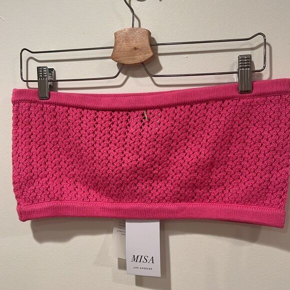 NWT Misa Los Angeles 2 Piece Crochet Set: Tia Top, Laya Skirt - Size Large - Picture 8 of 14